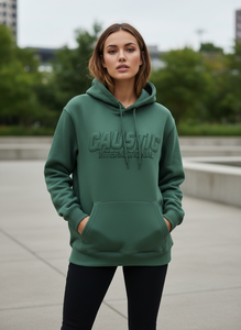 Sweat-shirt unisexe OEM 500GSM épais à imprimé en relief personnalisé, coupe oversize carrée, en molleton épais, épaules tombantes, vierge - Product Image 5