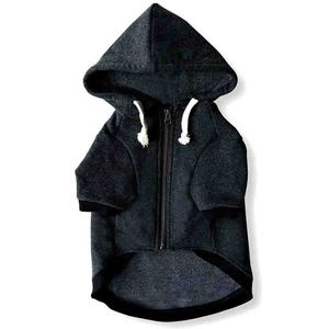 Custom Stylish Dog Hoodie 100% Cotton Eco-Friendly Windproof Autumn Warm Hooded Coat with Zipper Closure - Product Image 1
