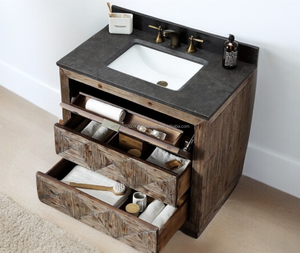 <b>Rustic</b> Single Bathroom Vanity 36 Inch US Vanity <b>Cabinets</b> with Sink Bathroom Furniture - Product Image 2