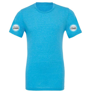 Camisetas de algodón 100% peinado de alto gramaje, estilo suave CVC, manga corta, para hombre, unisex, cuello redondo - Product Image 3