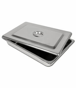 Bandeja Quirúrgica de Acero Inoxidable de Alta Resistencia 10x8 Pulgadas, Organizador de Instrumentos Médicos, Técnica de Fundición por Impresión Digital para Utensilios de Mesa - Product Image 3