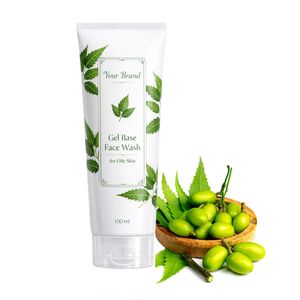 Gel Limpiador Facial de Neem Certificado GMP, Herbal, Anti-Acné, para Piel Grasa, para Hombres, Limpieza Profunda Natural, Suministro al por Mayor, Marca Privada - Product Image 2