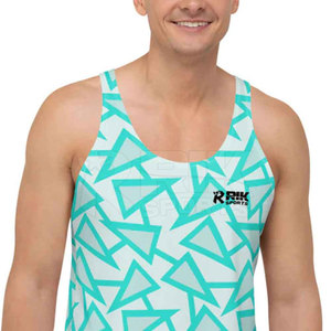 Débardeur d'été coloré pour homme en coton, idéal pour la gym et le fitness, sublimation, prix abordable - Product Image 4