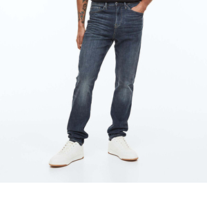 Pantalones Vaqueros de Mezclilla para Hombre, Corte Recto, Estilo Casual, Algodón de Peso Medio, Lavado a la Piedra, para Invierno |   Ecológico y Vintage - Product Image 1