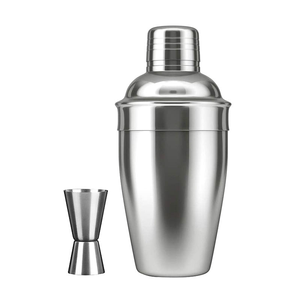 Coctelera de Metal de Alta Calidad, Kit de Coctelera de Acero Inoxidable Plateada de 750 ml - Product Image 1