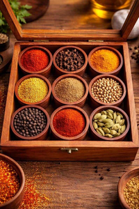 Elegant Modern Wooden <b>Square</b> Spice Dispenser Box Customizable Eco-Friendly Food <b>Container</b> Salt Functional Metal <b>Plastic</b> Paper PP - Product Image 4