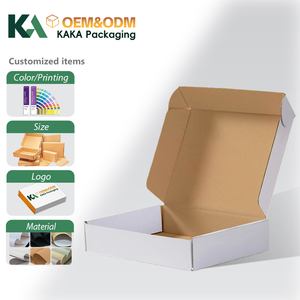Gekleurde gegolfde gerecyclede verpakkingen op maat met logo, kraftkartonnen verzenddozen, cadeauverpakkingen, verzenddozen van KAKA - Product Image 6