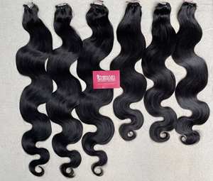 Extensiones de Cabello Humano Ondulado, 100% Cabello Vietnamita Virgen sin Procesar, Cutícula Alineada, Extensiones de Cabello Ondulado, Precio al por Mayor - Product Image 6