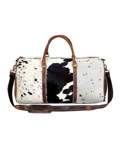 Sac de voyage en cuir de vachette, style personnalisé, sac de voyage en toile - Product Image 2