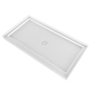 Piatto Doccia Rettangolare in Acrilico PVC Bianco 152x81 cm con Soglia Singola e Funzione Antiscivolo per Uso Interno - Product Image 1