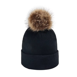 Comfortable Winter Beanie Cap Ribbed Knit Design Soft Stretch Fabric Casual Outdoor <b>Head</b> <b>Cover</b> Accessory - Product Image 6