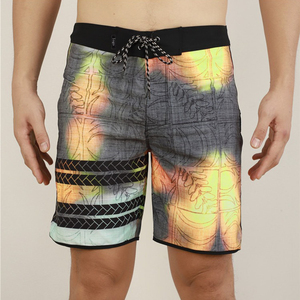 Shorts de bain et de pêche pour hommes, taille mi-haute, personnalisés, de haute qualité, 100% polyester, couleur unie, respirants, séchage rapide, grandes tailles - Product Image 1