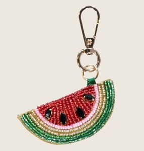 Watermelon Beaded <b>Key</b> Ring - Product Image 2