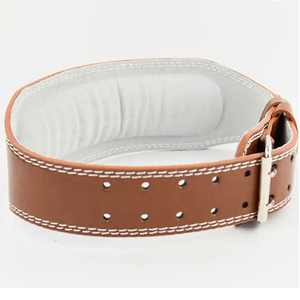 Ceinture sur mesure fabriquée au Pakistan en cuir de vachette écologique, protection professionnelle pour la musculation, le powerlifting, soutien du dos, fitness, gym - Product Image 3
