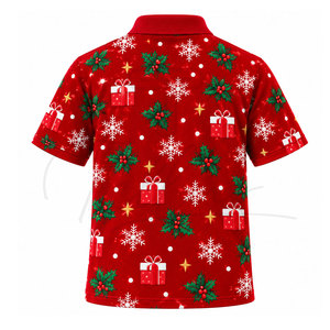 Hot Selling <b>Men's</b> <b>Christmas</b> <b>Shirt</b> T-<b>Shirt</b> for <b>Men</b> 2026 New Items for <b>Christmas</b> Custom Logo Polo <b>Shirt</b> - Product Image 2