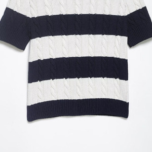 Ropa de Mujer para Primavera 2026, Suéter de Punto de Ocho Capas a Rayas, Estilo Retro Casual, Blusa para Mujer - Product Image 6