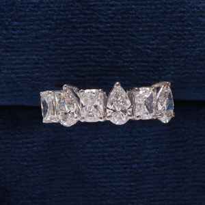 Luxury 925 Sterling <b>Silver</b> 1.20Ct <b>Emerald</b> Cut Lab Grown Diamond <b>Ring</b> Micro Pave Women's Wedding Party Jewelry Wholesale OEM - Product Image 5
