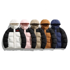 Veste d'hiver élégante pour homme avec capuche dissimulable, manteau matelassé décontracté à fermeture éclair, personnalisé, style streetwear, avec col montant - Product Image 6