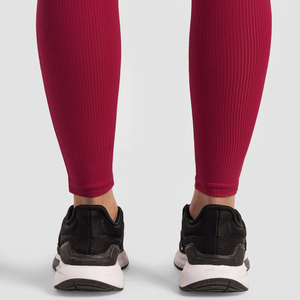 Leggings de Cintura Alta, Largos, de Color Sólido, Elásticos, Transpirables, con Compresión, Efecto Push-Up, Control de Abdomen, Estilo Deportivo - Product Image 5