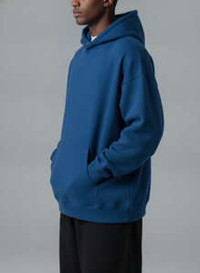 Styliro <b>Men's</b> Regular Fit <b>Pink</b> Solid <b>Hoodie</b> 100% Cotton Fleece Casual Front Logo Print Winter Wear - Product Image 3