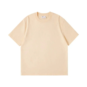 เสื้อยืดคอกลมแขนสั้นผู้ชาย ผ้าฝ้าย 100% สีพื้น ทรงปกติ สวมใส่สบาย ผ้าเจอร์ซีย์ถัก - Product Image 5