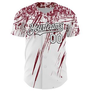 Maillot de baseball personnalisé à manches courtes, uniforme d'équipe entièrement boutonné, antibactérien, col en V, sangle en T, 100 % coton, été, printemps, hiver - Product Image 6
