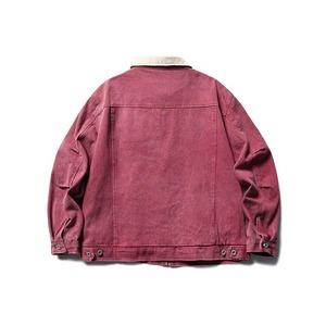 OEM <b>Mens</b> Vintage Washed <b>Canvas</b> Work <b>Jacket</b> Heavyweight Cotton Zipper Pockets Cotton <b>Canvas</b> <b>Jacket</b> - Product Image 4