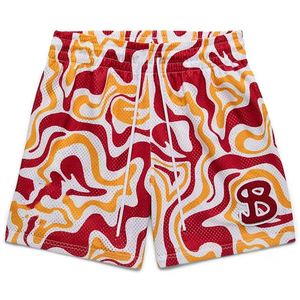 Shorts de rugby à cordon de serrage haute taille pour garçons, shorts de football personnalisés par sublimation, 100 % polyester - Product Image 1