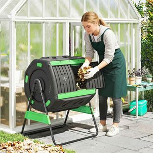 Composter a Doppia Camera da 53 Galloni Senza BPA per Uso Esterno in Giardino - Product Image 2