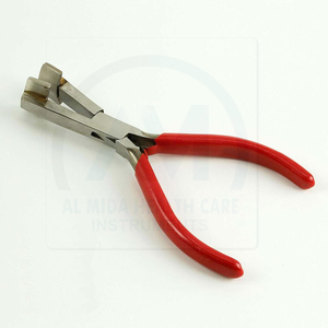 AL MIDA HEALTH CARE INSTRUMENTS Pinces chirurgicales en acier inoxydable à poignée rouge, instrument ophtalmique manuel certifié CE Classe II - Product Image 3