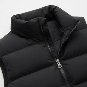 Men's Black Stand Collar Puffer <b>Jacket</b> Windproof Down Filling <b>Fleece</b> <b>Lining</b> Casual Winter Wear - Product Image 6