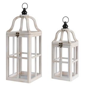 2 Piezas de Portavelas Rústicos de Madera Clásicos, Ecológicos, 2 Tamaños, para Decoración del Hogar - Product Image 1