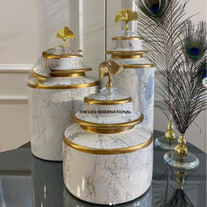 Nordic Classic Elegant Ginger Jar Vase Home Living Room Luxury Golden Plated General Storage Jar Crafts Decoration - Product Image 5