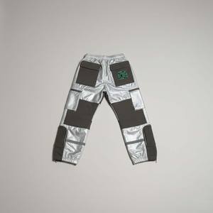 Pantalones Deportivos Holgados para Hombre, de Algodón y Lana, con Parches Metálicos Plateados, Formales, Transpirables y Ecológicos - Product Image 5