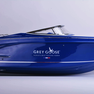 Modelo de Barco de Ganso Gris Pintado, Ecológico, Hecho a Mano, Escala Marítima, Decoración para Oficina/Hogar, Regalo Empresarial - Product Image 3