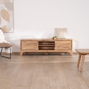 Mueble para TV Vandana Silver Nature de 160 cm, estilo Zen, de madera de acacia, modelo Melody - Product Image 3