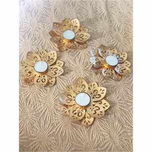Cuenco Urli de Metal Martillado Hecho a Mano con Portavelas, Diseño de Pavo Real para Decoración de Diwali, Centro de Mesa para Bodas, Flor, Diya Flotante - Product Image 3