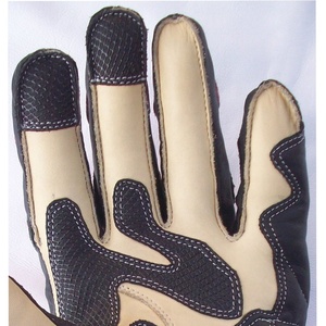 Gants de moto en cuir à doigts entiers - Imperméables, compatibles avec les écrans tactiles, respirants, antidérapants, fermeture à boucle, gants anti-UV - Product Image 3