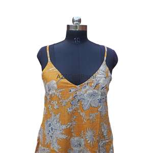 เดรสแขนกุดผ้าฝ้ายแท้ 100% ดีไซน์หรูหราขายดีที่สุดสำหรับผู้หญิง เหมาะสำหรับงานปาร์ตี้ริมชายหาดหรือชุดออกงานกลางคืน มีจำหน่ายจำนวนมาก - Product Image 2