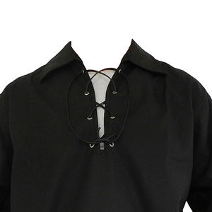 Chemises Jacobites pour hommes, en lin, à lacets, manches longues, style écossais, chemise Ghillie Kilt Jacobite écossaise pour hommes - Product Image 5