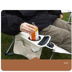 Outdoor Aluminum Foldable Lightweight Reclining Chair with <b>Adjustable</b> Backrest Hand Rest & Removable <b>Footrest</b>-Modern Design - Product Image 5