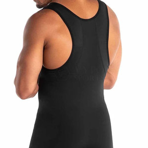 Uniforme de lutte pour hommes en polyester/coton tricoté, de haute qualité, durable, écologique, lavé, respirant, séchage rapide, décontracté, pour l'entraînement - Product Image 4