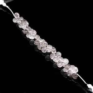 Perles de coquillages sculptées en quartz naturel, perles de pierres précieuses sculptées à la main, perles de quartz à points, perles de pierres précieuses percées sur le côté pour la fabrication de bijoux - Product Image 3