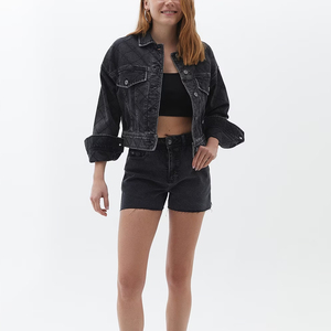 Shorts cargo en toile pour femme, taille basse, avec cordon de serrage, formel, imperméable, ODM, avec poches à motif léopard - Product Image 5