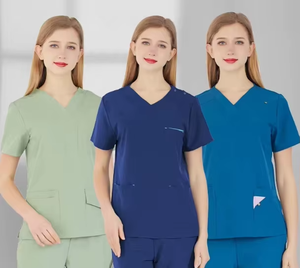 Tenues d'infirmiers pour hommes et femmes, ensemble de blouses chirurgicales, tenues cliniques et sanitaires extensibles pour les médecins et les infirmières des hôpitaux - Product Image 1