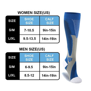 Chaussettes de compression en nylon, bas médicaux pour infirmières, imperméables, durables, à séchage rapide, respirantes, toutes saisons, pour le cyclisme en plein air et les sports - Product Image 2