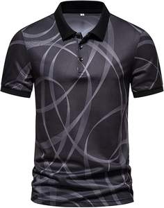 Vente en gros de polos en tissu respirant de haute qualité personnalisés, polos d'été à manches courtes pour hommes, polos de sport avec logo personnalisé - Product Image 6