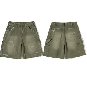 Shorts en jean pour hommes et femmes, grande taille, nouvelle collection, décontracté, coupe slim, délavé, sexy, été - Product Image 1