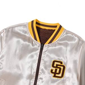 Chaqueta Bomber de Béisbol Transpirable de Lona Vintage con Bordado Universitario Contemporáneo para Hombre, Cuello Vuelto, Estilo Urbano, Invierno - Product Image 2