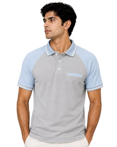 Camiseta Polo para Hombre, Color Gris Cielo, Personalizada por el Fabricante, Ropa Deportiva Informal, Transpirable, Camisa de Golf, Ropa Deportiva de Verano, Moda Premium - Product Image 1